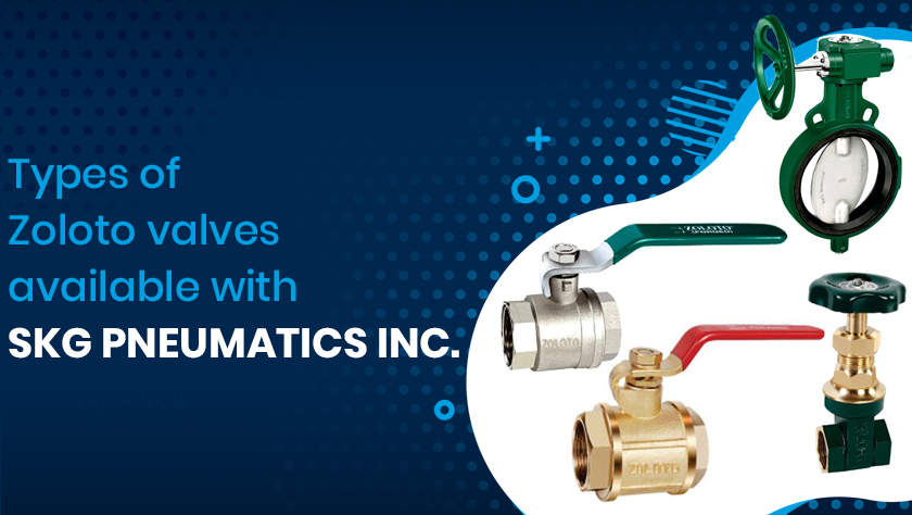 Types of Zoloto valves available with SKG PNEUMATICS INC